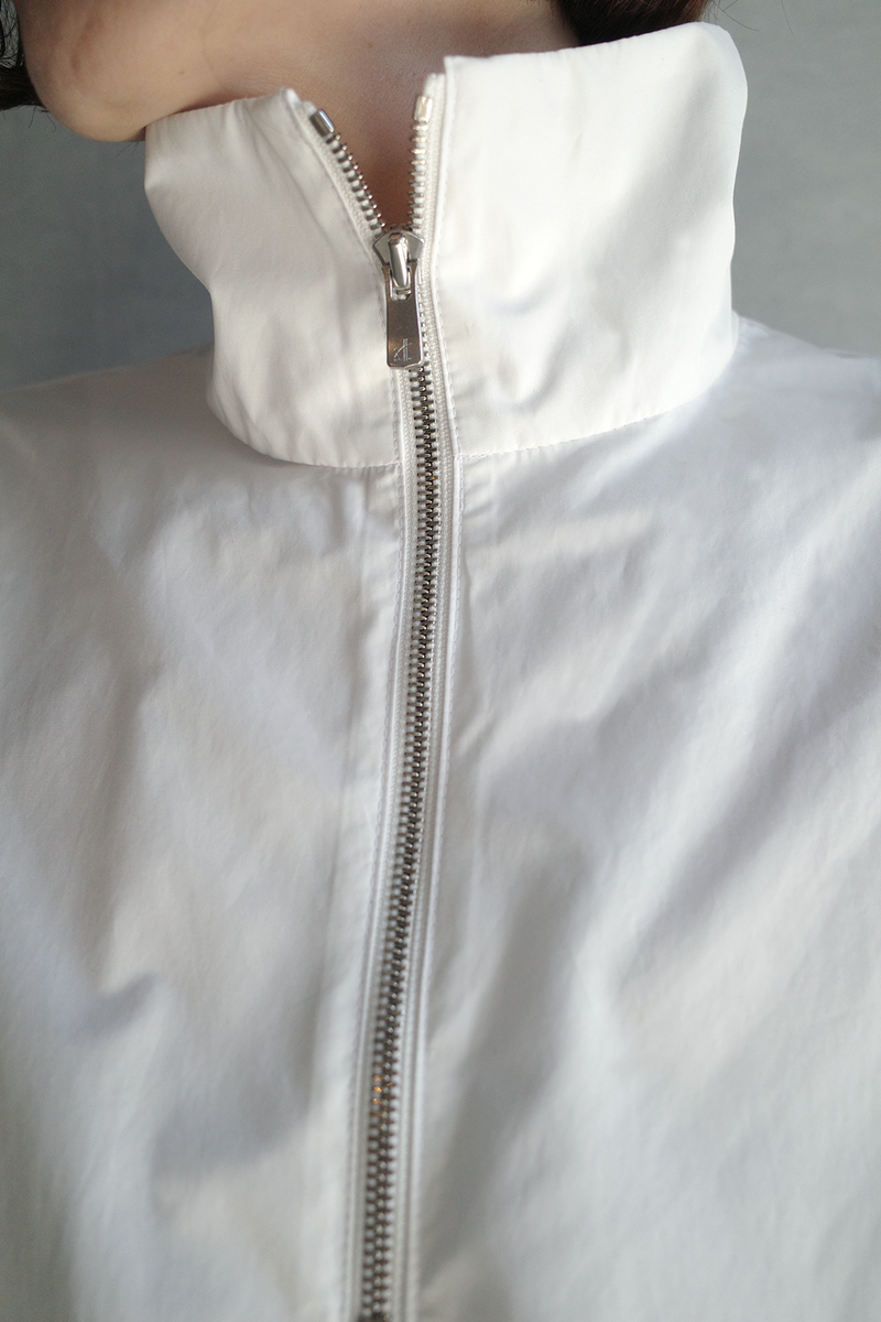 HALF ZIP TOP  / WHITE